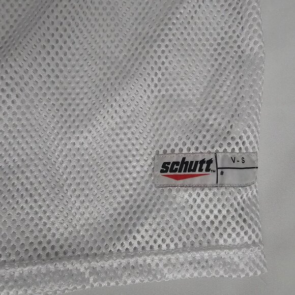 Schutt White Porthole Mesh Pro-Cut Adult Football Jersey Men's Varsity Small - Picture 6 of 10